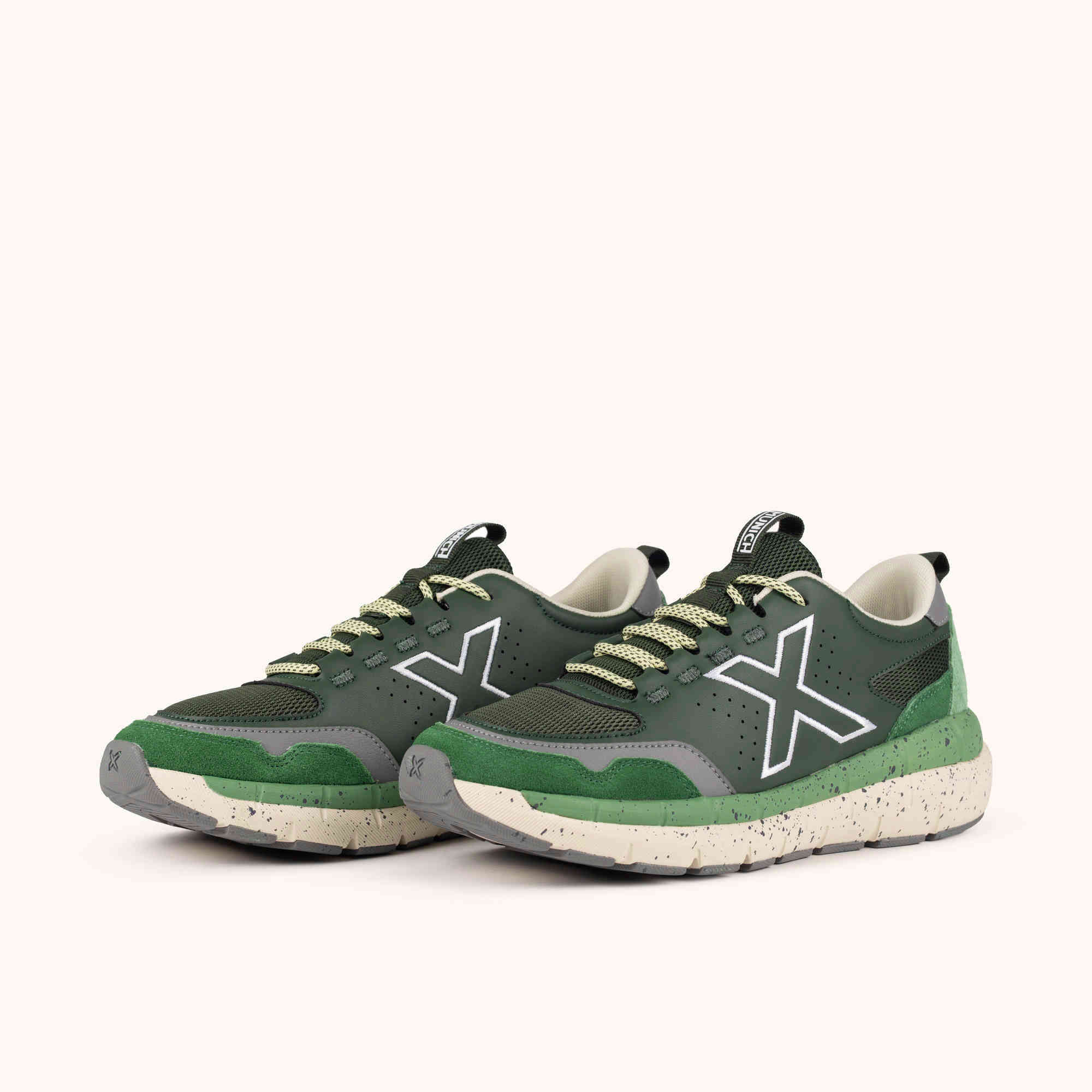 MUNICH KAVA 31 Zapatilla Deportiva de Estilo Urbano Verde Oscuro