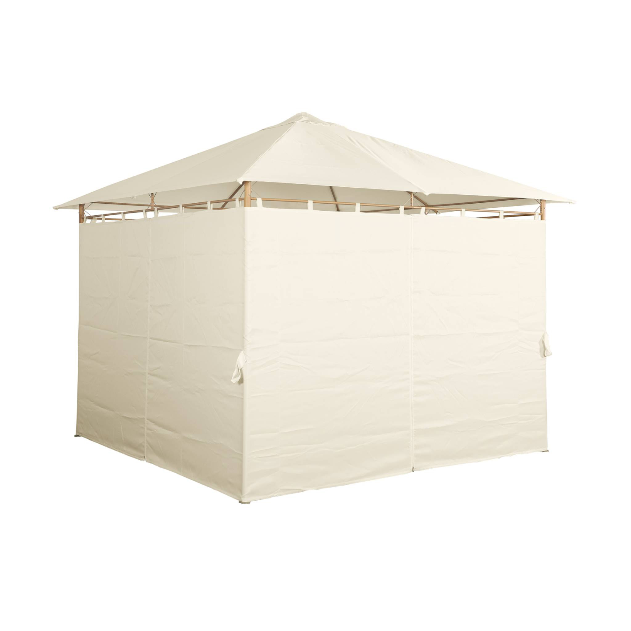 Tonnelle 3x3m avec rideaux ELUSA 3X3M