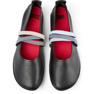 Bailarinas - CAMPER Right Nina Twins - Negro - Cuero liso