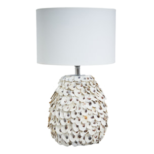 Lampada in bamboo e conchiglie Riviera