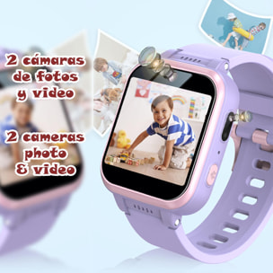 Smartwatch per bambini Y90 con foto e videocamera, 6 giochi, registratore vocale e lettore musicale.