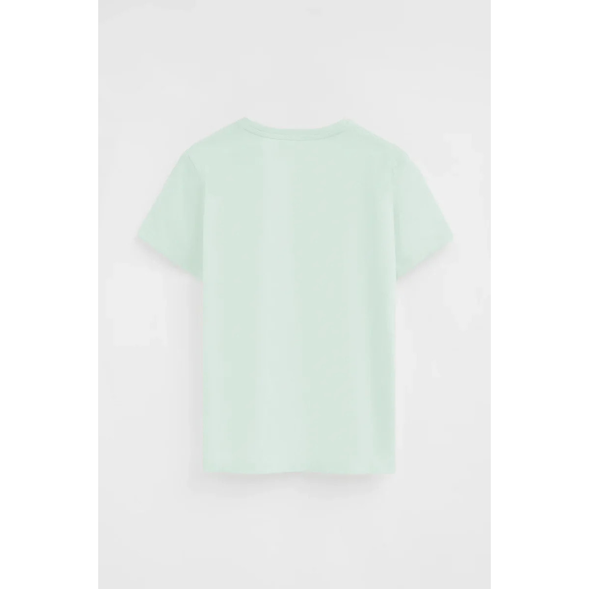 Camiseta turquesa pastel de manga corta y cuello redondo con bordado Rigby Go