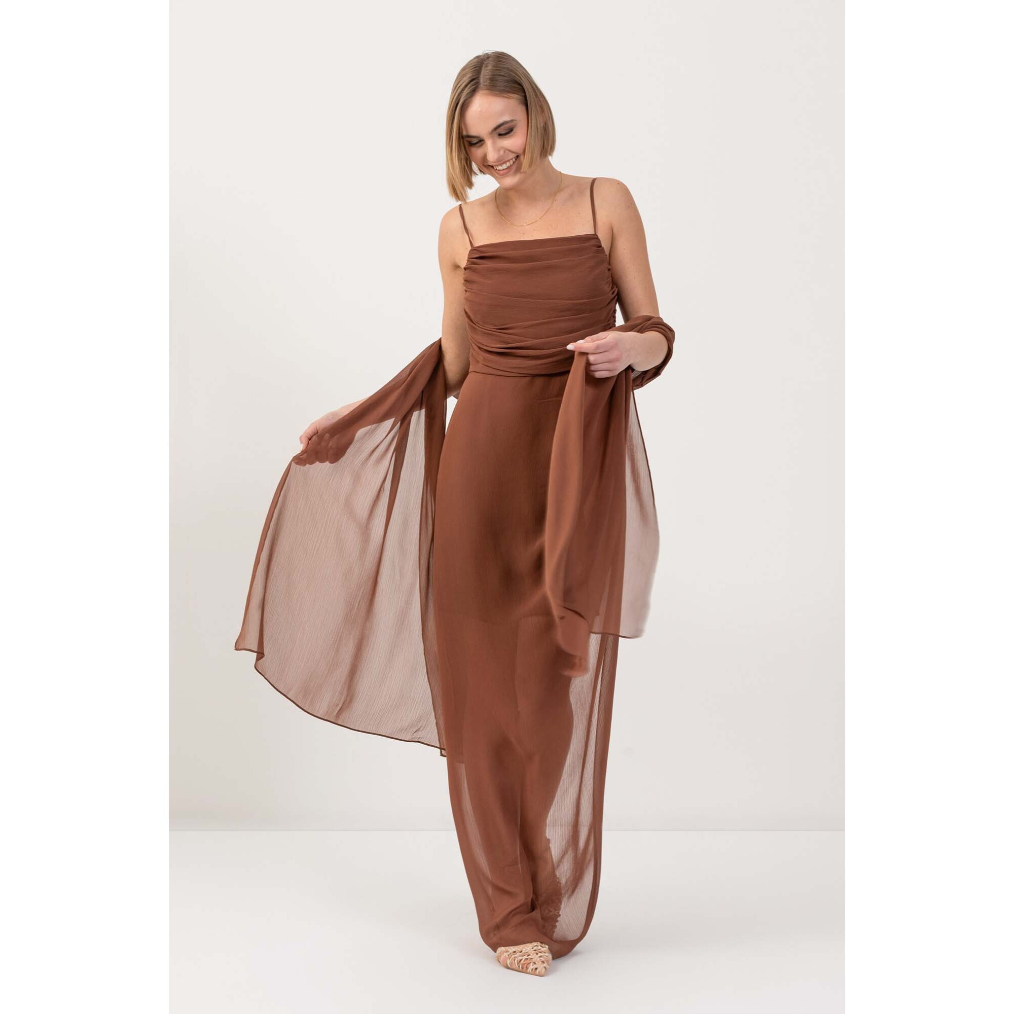 Kocca - Abito lungo con drappeggi Donna