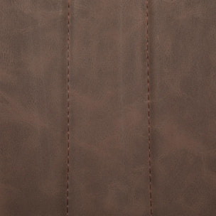 Chaise "Olwen" effet cuir marron