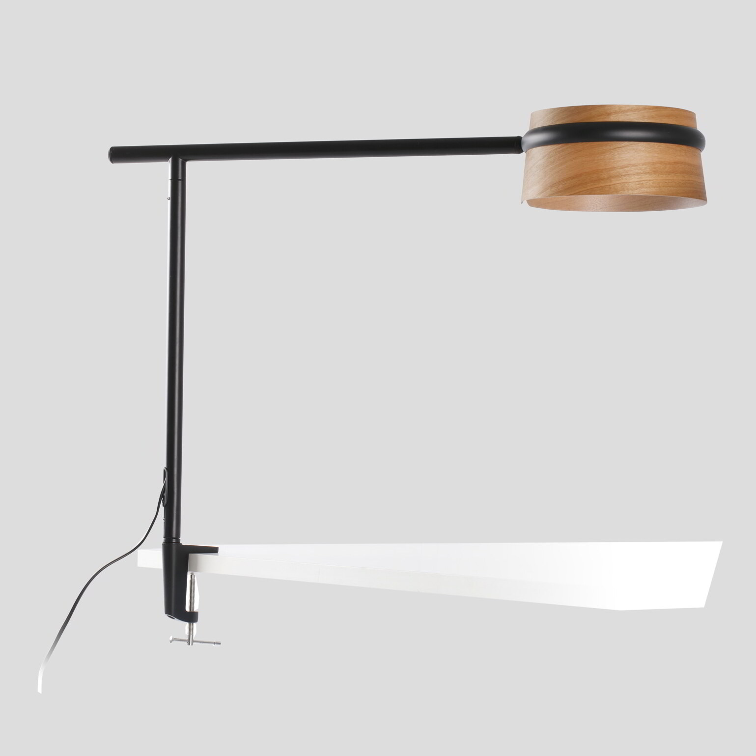 LOOP Lampe de table noire avec pince