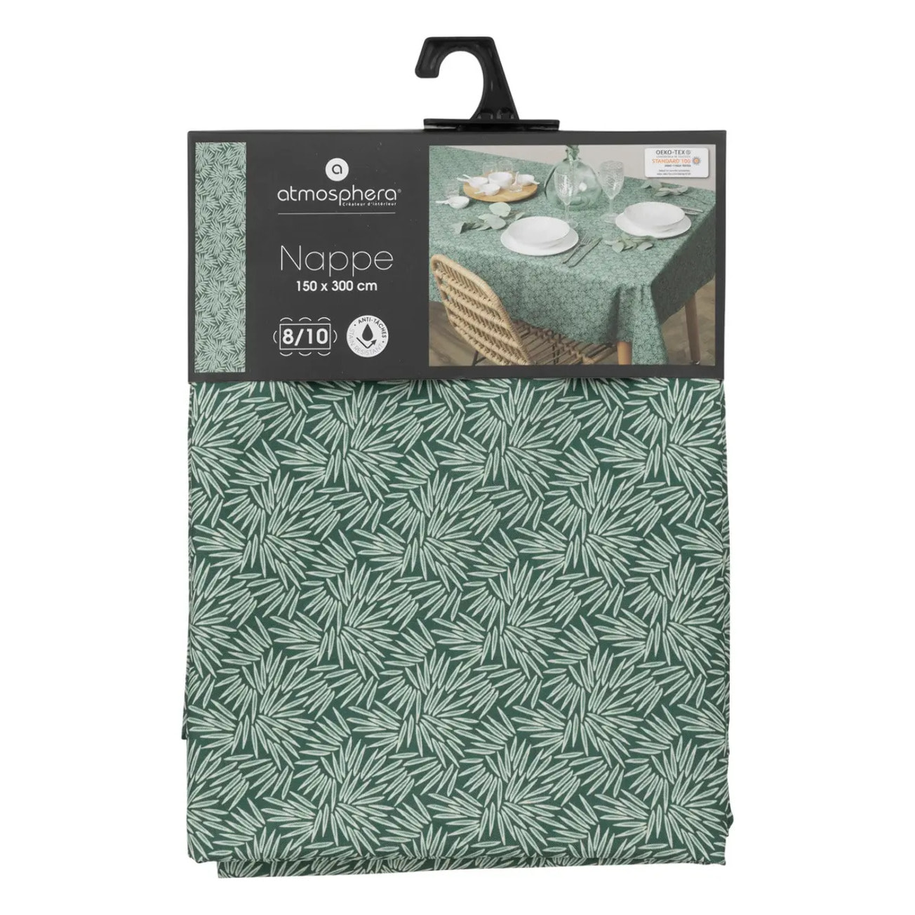 Nappe anti-tache "Thais" vert 150x300cm