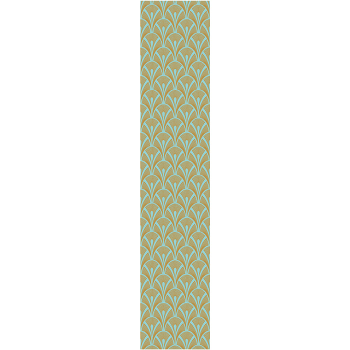 Papier peint intissé pré-encollé - SCANDINAVE ART DÉCO AQUAMARINE - 1 rouleau