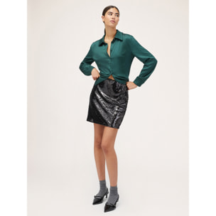 Motivi - Camisa de satén - Verde