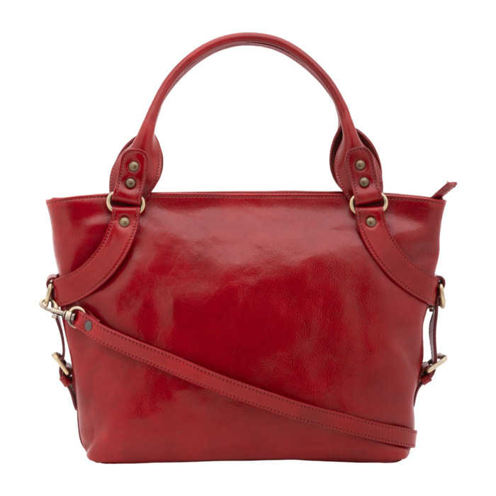 Borsa a mano da donna - Modello False - 100% pelle - 43.0 x 28.0 x 12.0 cm