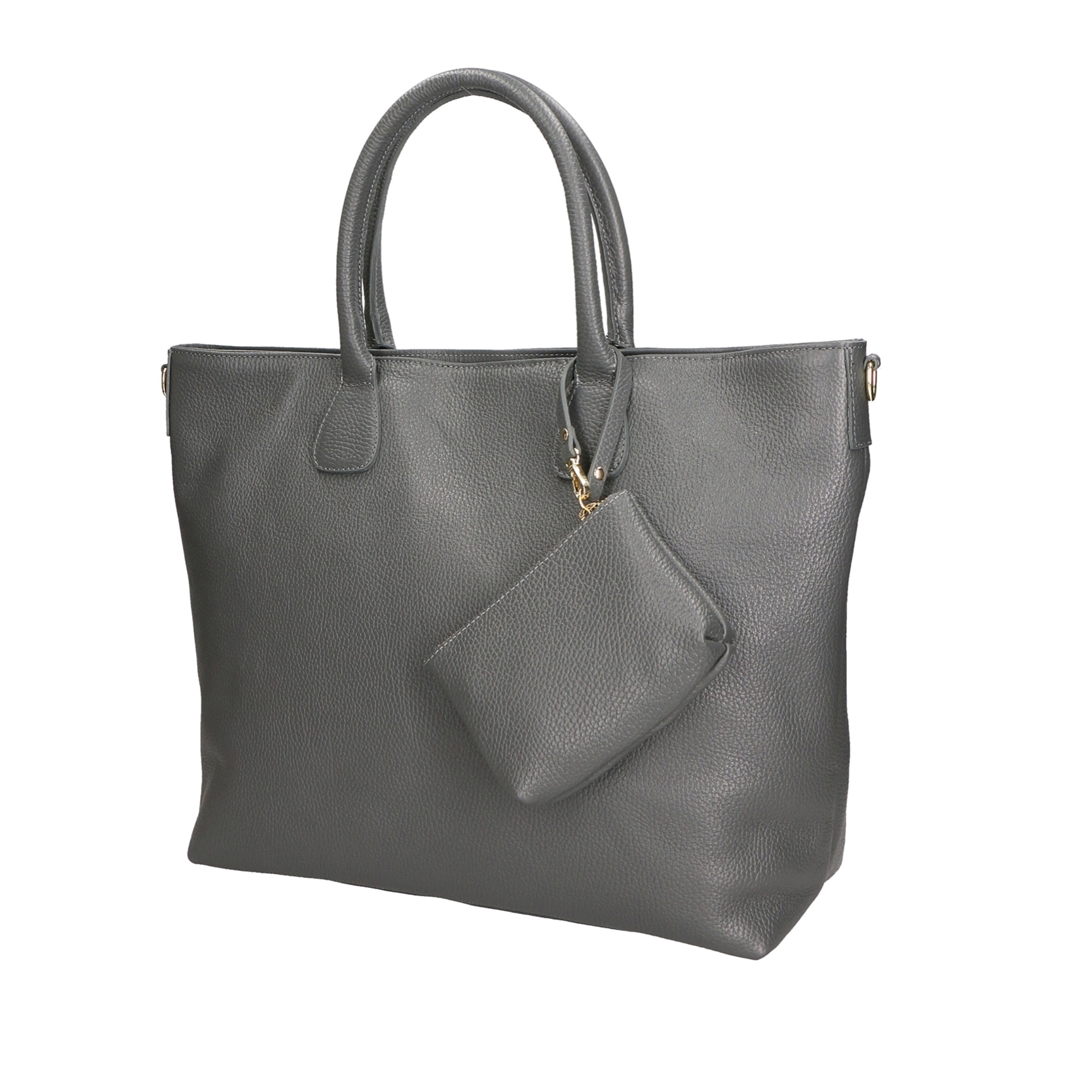 Borsa a spalla da Donna Wladimira in Vera Pelle Made in Italy 43x33x9 cm