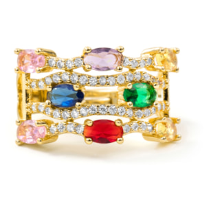 Anillo Rieu acabado oro amarillo 18k
