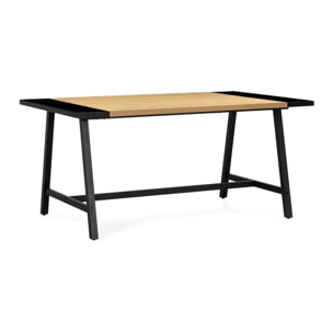 Mesa de comedor Caracas efecto Roble, 160 cm