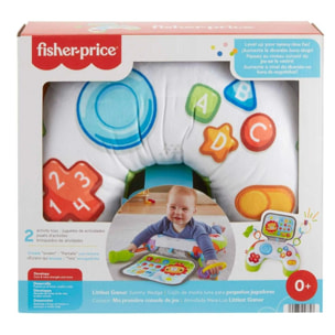 Fisher Price Cuscino Baby Gamer giocattolo sensoriale per giocare distesi sul pancino, dalla nascita in su unisex Fisher-Price Multicolor