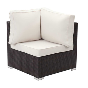 Salon jardin méridienne 2 pcs "Ibiza" - Buffalo - Marron