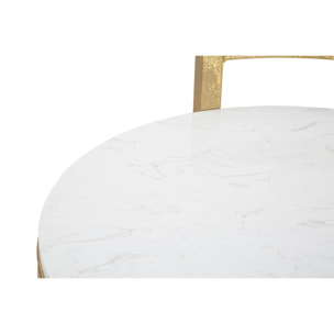 TAVOLINETTO ROUND MARBLE CHARME1921 BICOLORE