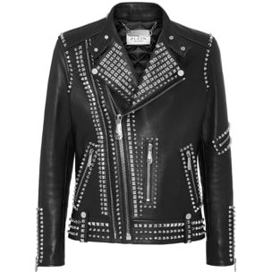PHILIPP PLEIN Leather Biker