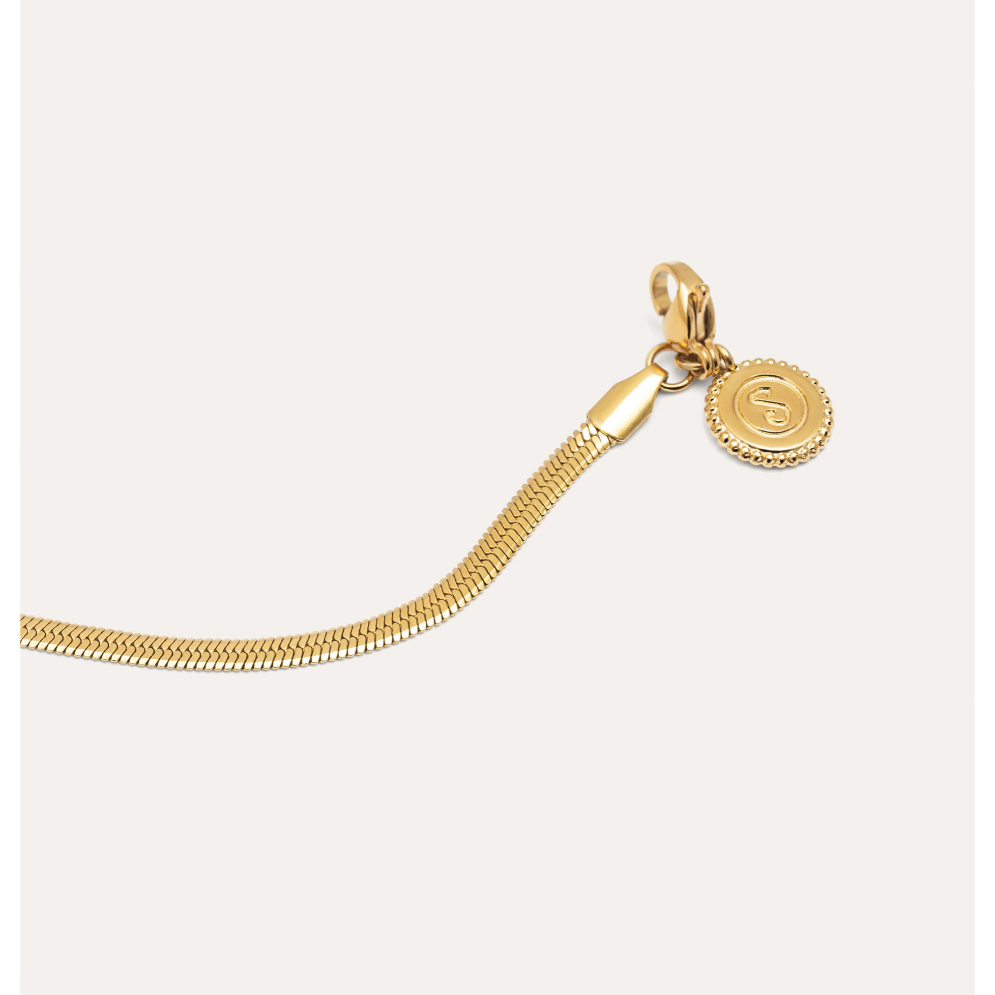 Collana Lisse S in Acciaio Placcato Oro