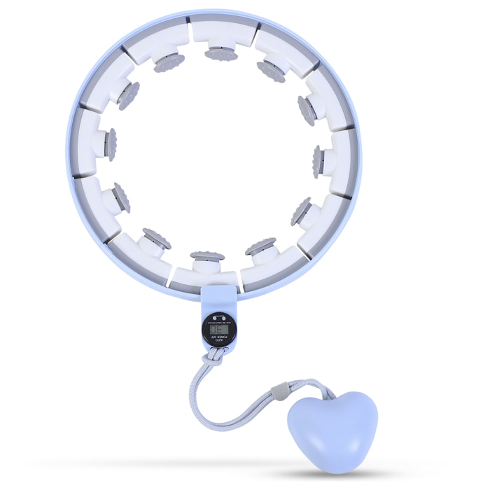 Aro Hula Hoop sportivo intelligente per il fitness, aro regolabile, attrezzatura per ginnastica fitness per la casa.