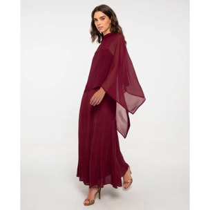 Vestido midi de corte imperio con tirantes