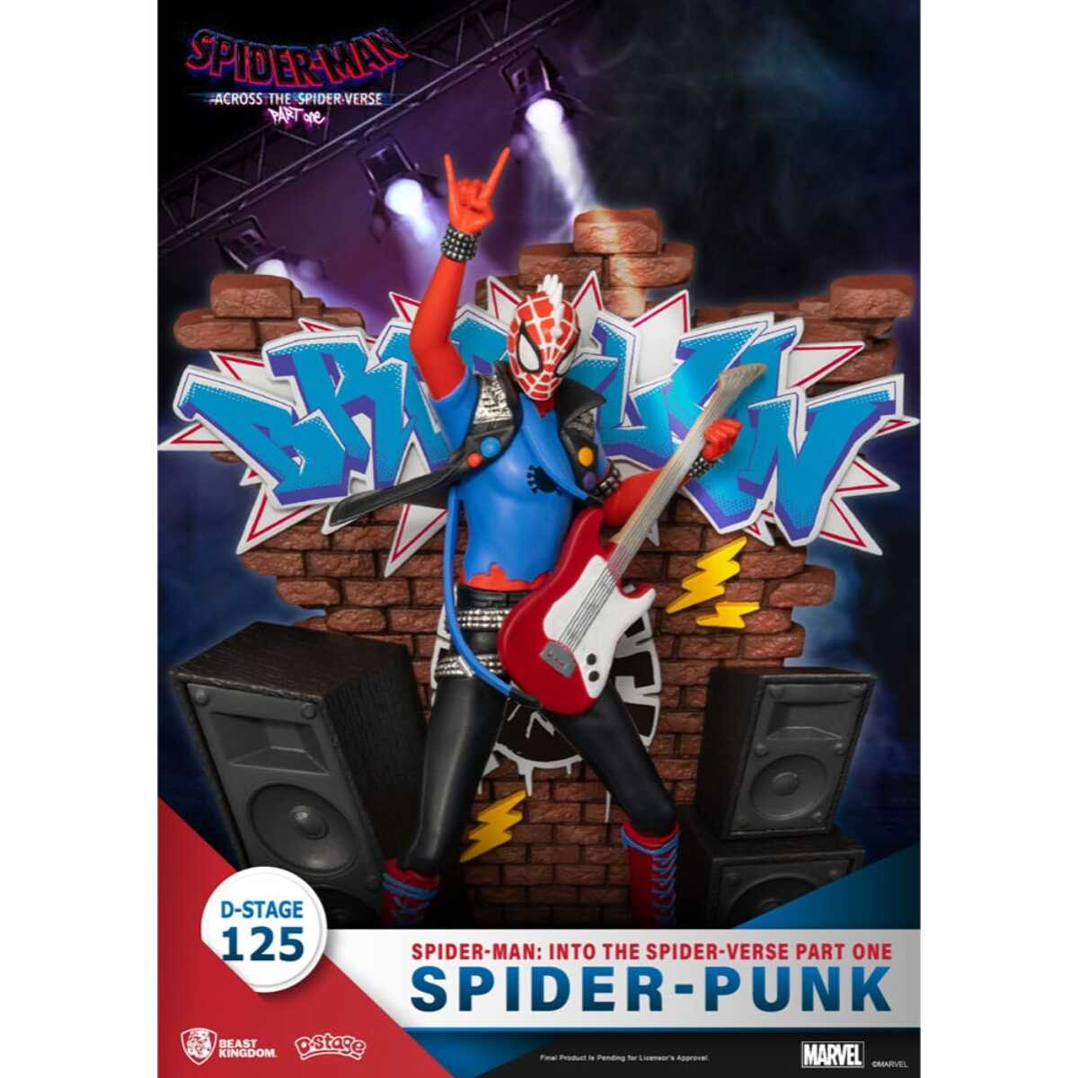 Marvel D-Stage PVC Diorama Spider-Man: Across The Spider-Verse Part One-Spider-Punk 15 Cm Beast Kingdom Toys