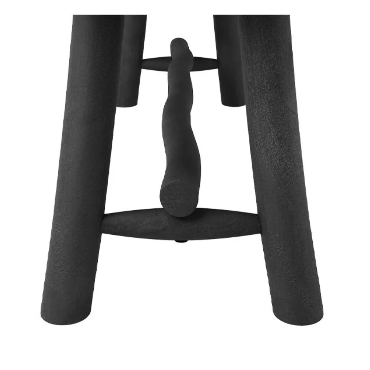 Banc noir en bois de manguier 110 cm - Toxis