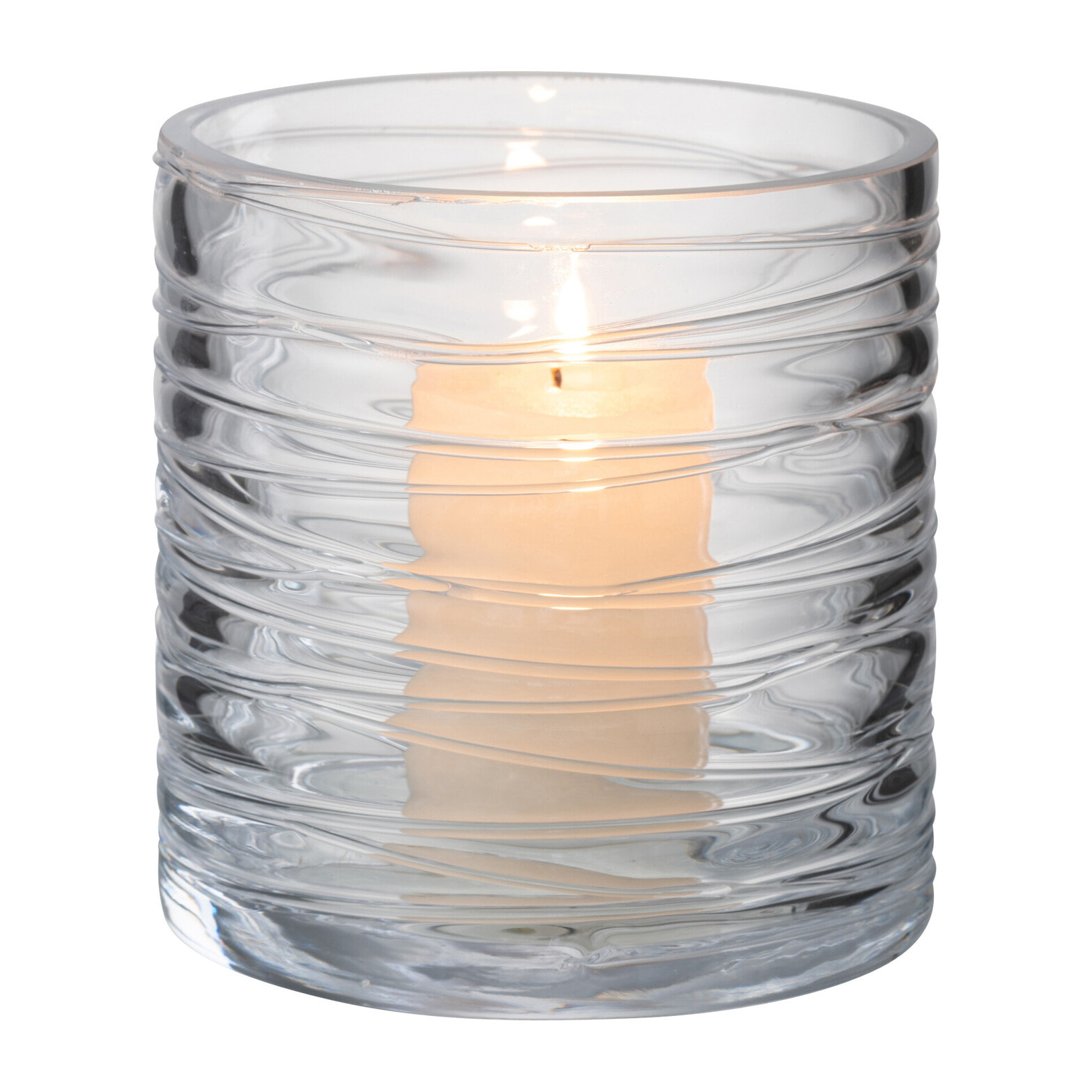 J-Line photophore Lignes - verre - transparent - small