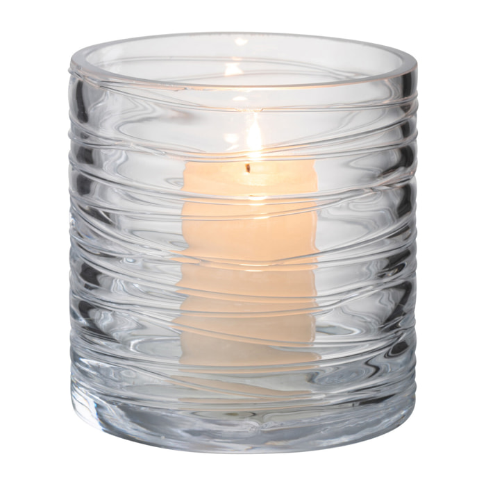 J-Line photophore Lignes - verre - transparent - small