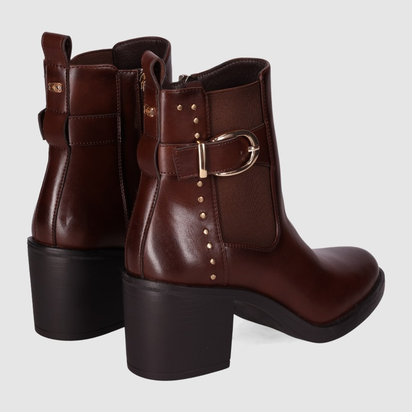 Botines - Marron - Tacón: 5 cm