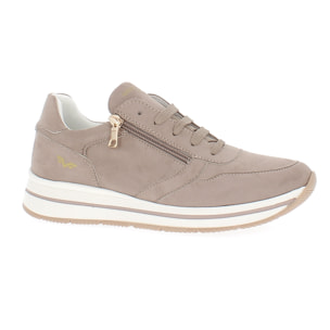 Armata di Mare Scarpe Donna Sneakers Casual con Zip Laterale AMD SS31H07 Taupe