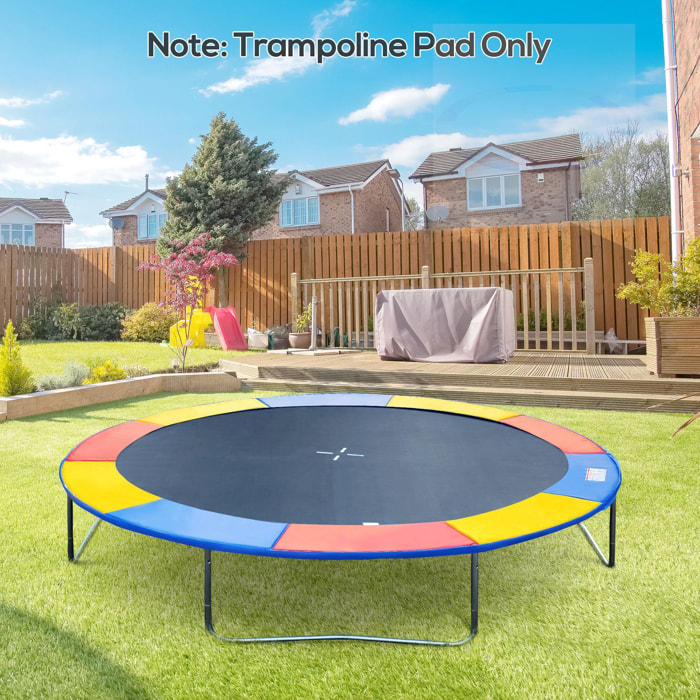 Couvre-ressort trampoline Ø 244 cm PVC PE haute densité rembourrage 15 mm multicolore