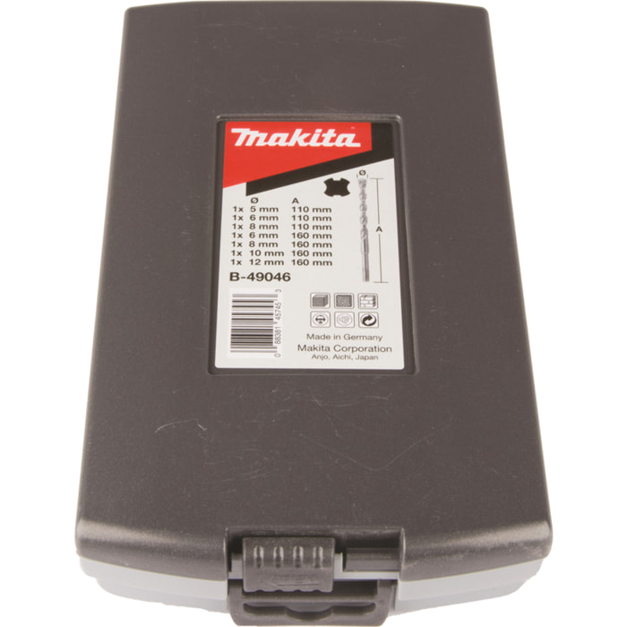 Coffret 7 Forets SDS-Plus 2 taillants V-Plus - MAKITA - B-49046