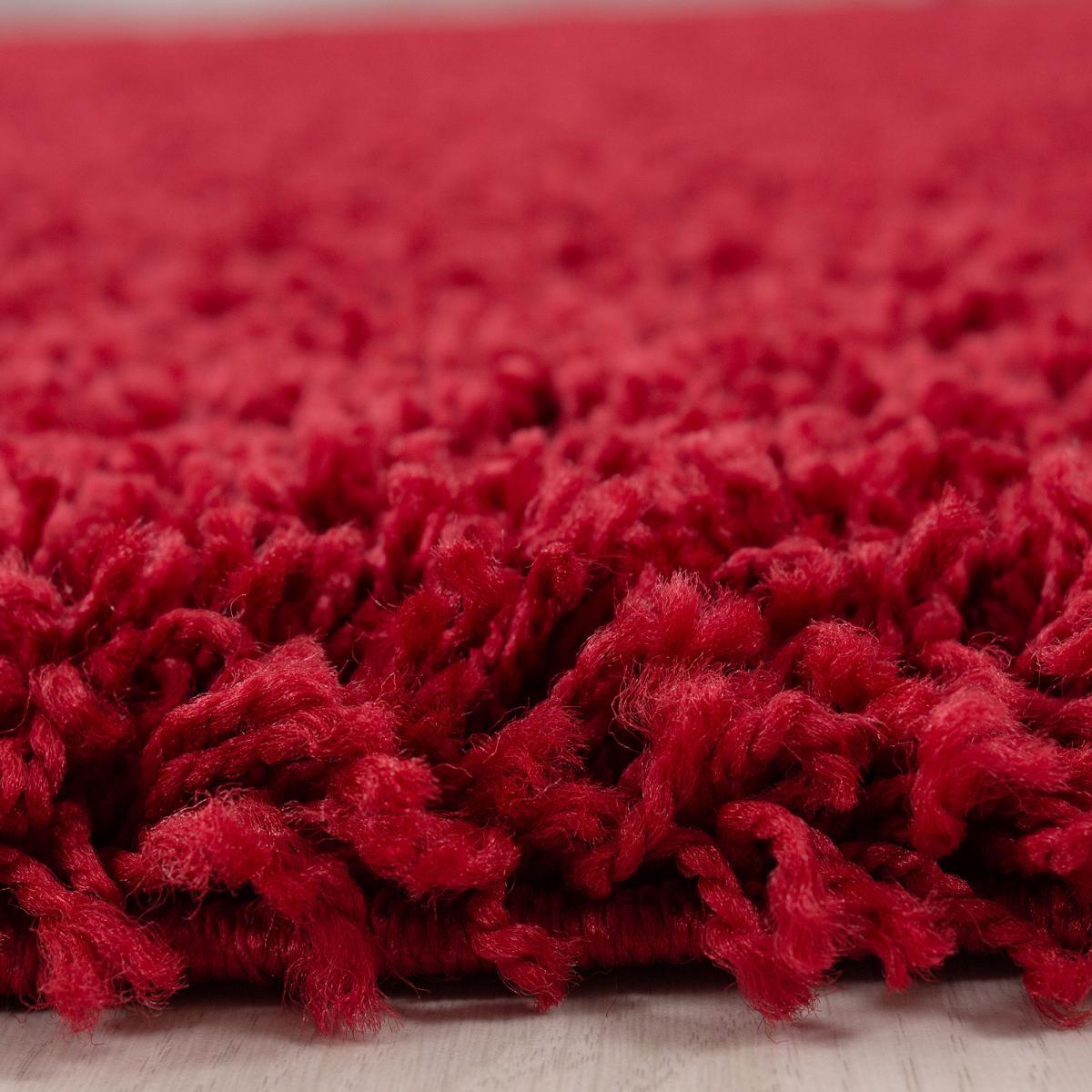 Tapis poils longs shaggy tissé motif uni ZASIVE