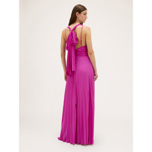 Motivi - Vestido elegante plisado - Fuchsia