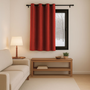 Rideau anti-froid doublé polaire - Rouge