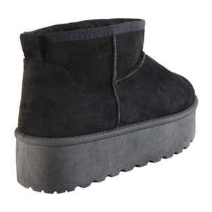 Stivaletti in simil camoscio imbottiti con platform