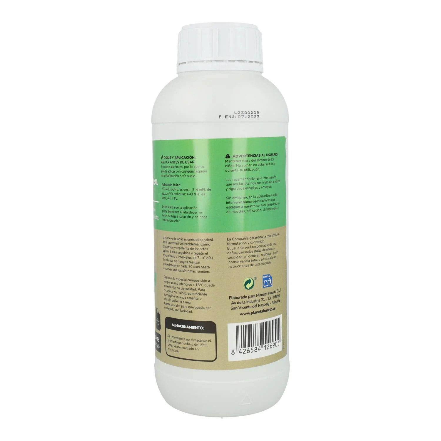 Purín de Ortiga Triple Acción Concentrado Planeta Huerto 1 Litro