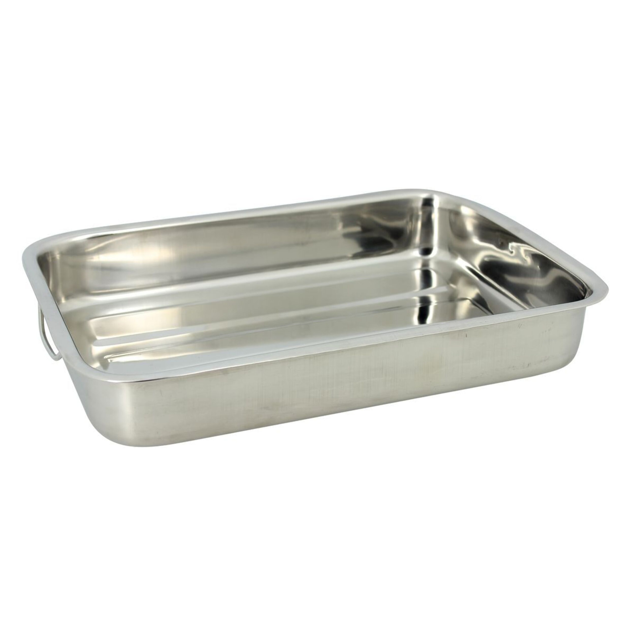 Plat à four rectangulaire en inox avec poignées 40x28cm HARRY