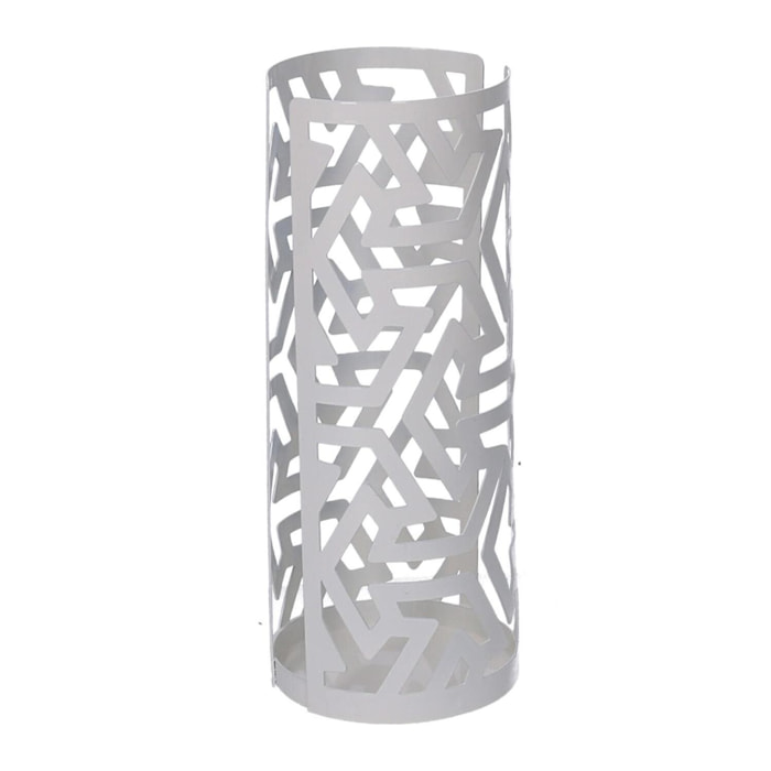 Portabicchiere in metallo frecce bianco tondo cm ø8h20