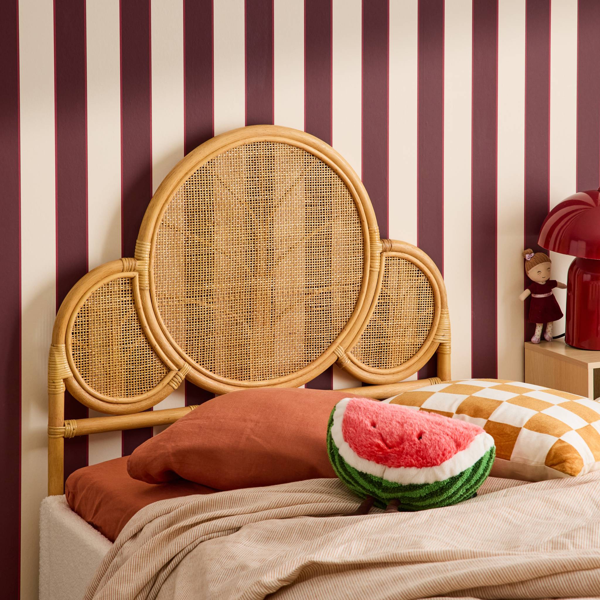 Tête de lit exotique rotin chambre enfant 90 x 100 cm LIOR