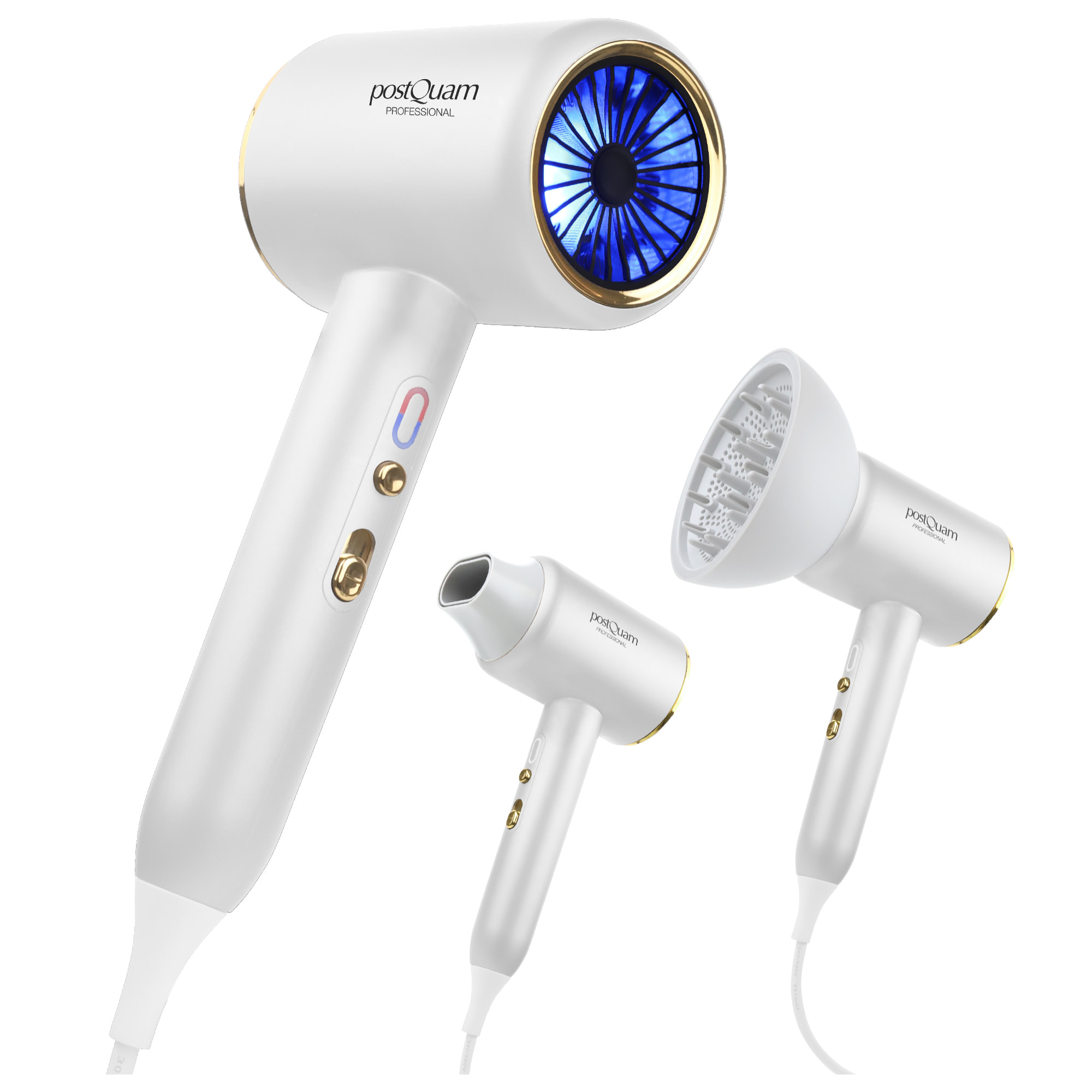 Asciugacapelli Veloce Ionic Blue - bianco - 1600 W