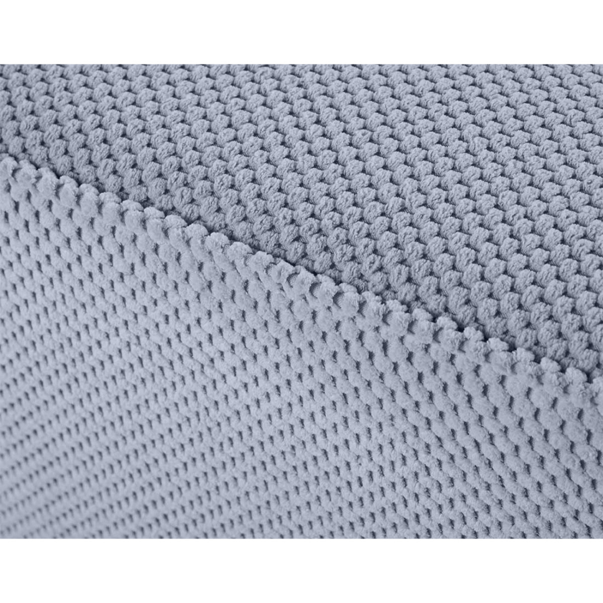 Topaze - fauteuil - en velours texturé - Bleu grisé