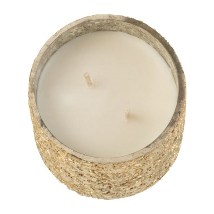 J-Line bougie parfumée Luxuria - Vanilla Escape - verre - or - small - 40H