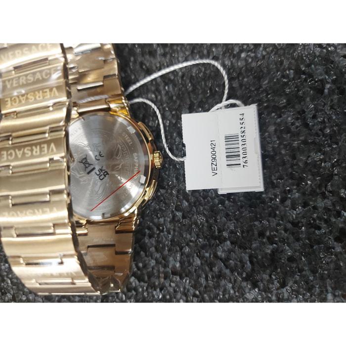Versace Reloj Cronógrafo De Cuarzo Greca Logo Chrono