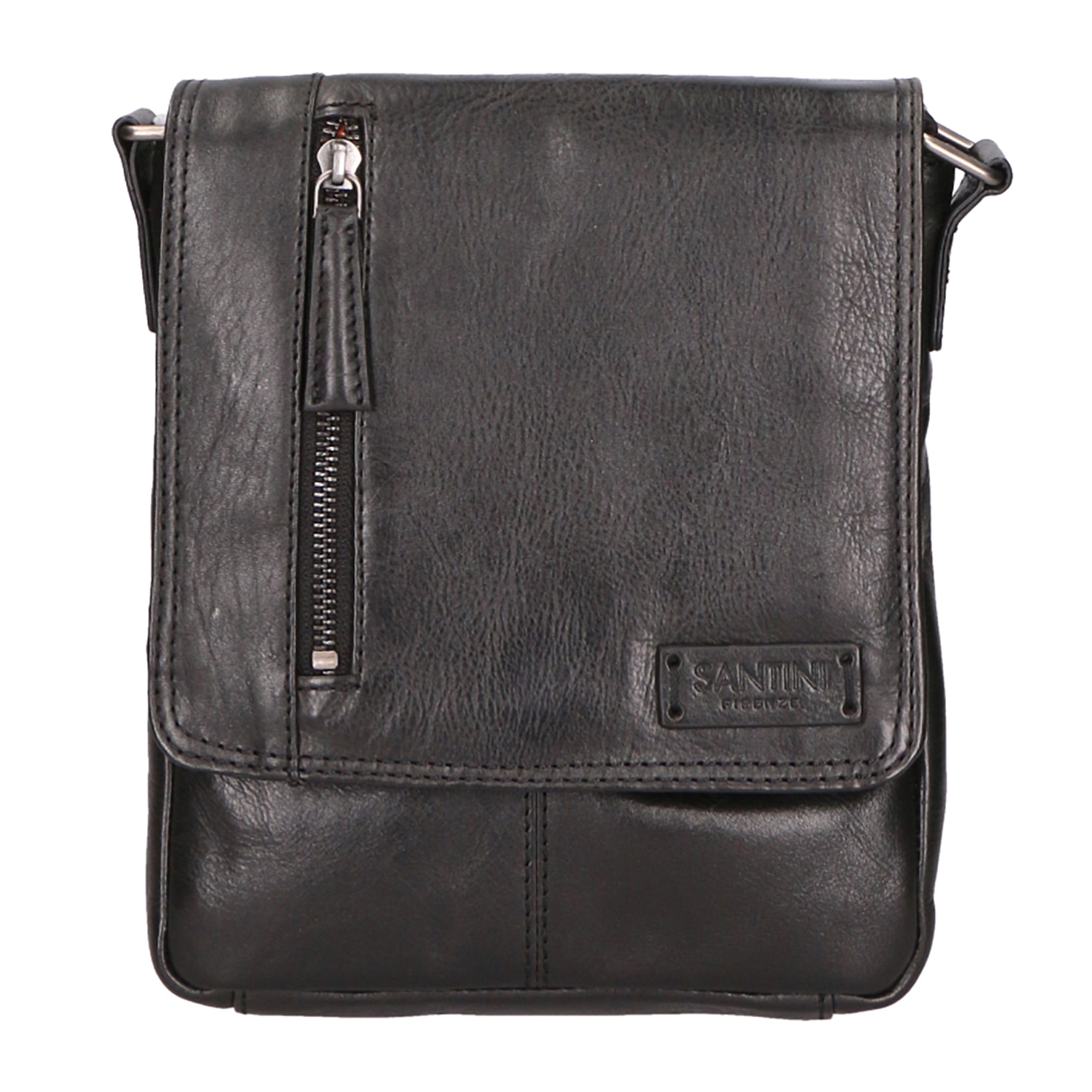 Borsa a tracolla unisex In Vera pelle Made in Italy 19,5x23,8x3 cm