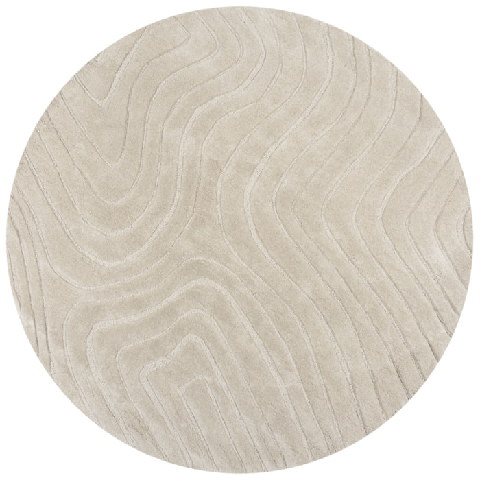 Tapis en laine rond MESMERISE