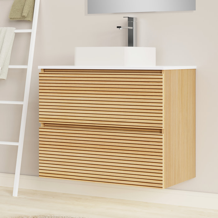 Ensemble de salle de bain BAMBU 2C, Alday, 80 cm, Solomon