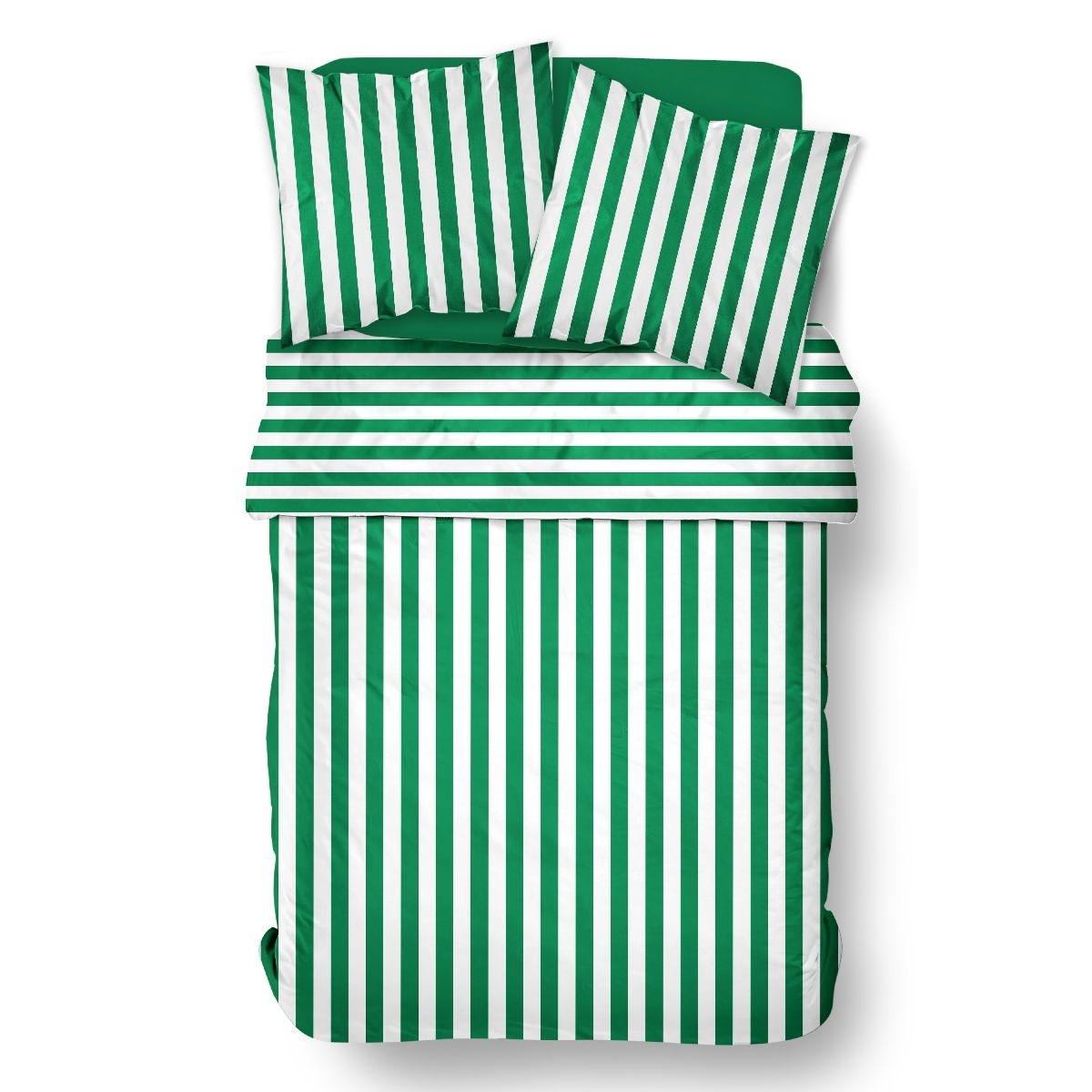 Parure de lit SUMMER STRIPES vert