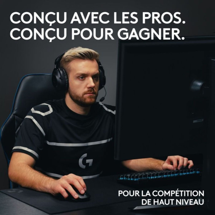 Clavier gamer sans fil LOGITECH Pro X LIGHTSPEED  TKL Tactile Noir