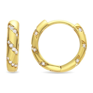 Pendientes Lux by Lux acabados oro amarillo 18k