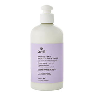 Masque 2 en 1 - Hydratation Boucles Certifié Bio 300ml
